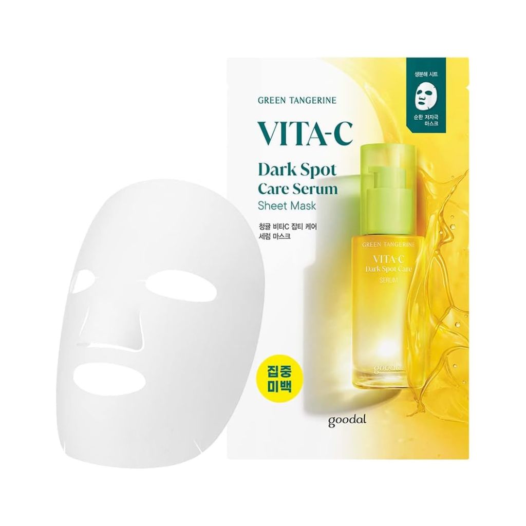 Goodal Green Tangerine Vita C Dark Spot Care Serum Sheet Mask (5 sheets)