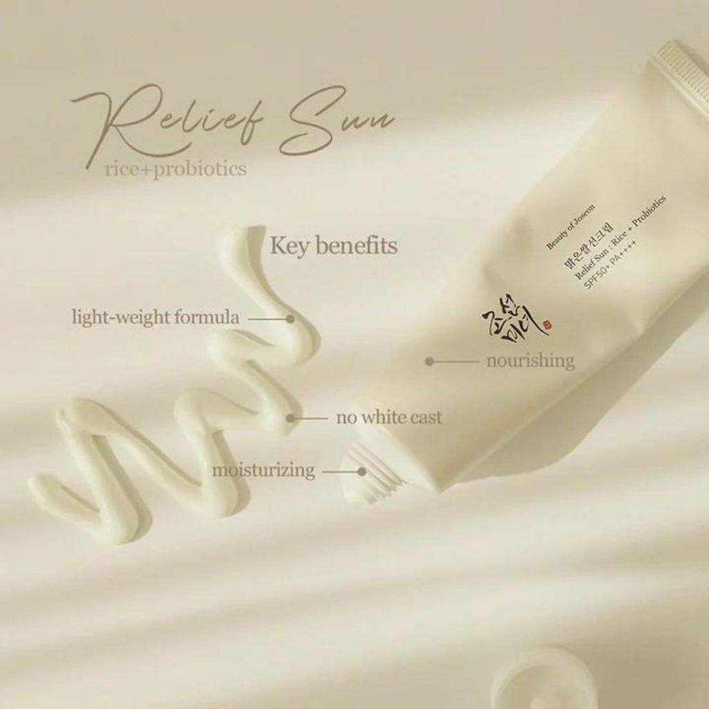 Beauty of Joseon Relief Sun: Rice + Probiotics Sunscreen (SPF50+ PA++++) 50ml