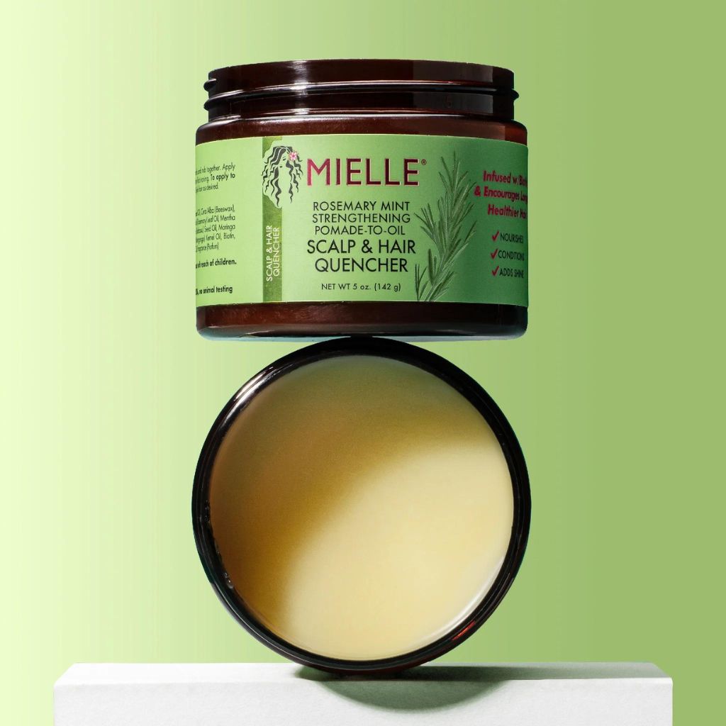 Mielle Rosemary Mint Strengthening Pomade-To-Oil Scalp & Hair Quencher 142g