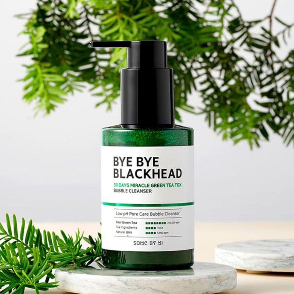 Some By Mi Bye Bye Blackhead 30 Days Miracle Green Tea Tox Bubble Cleanser 120ml