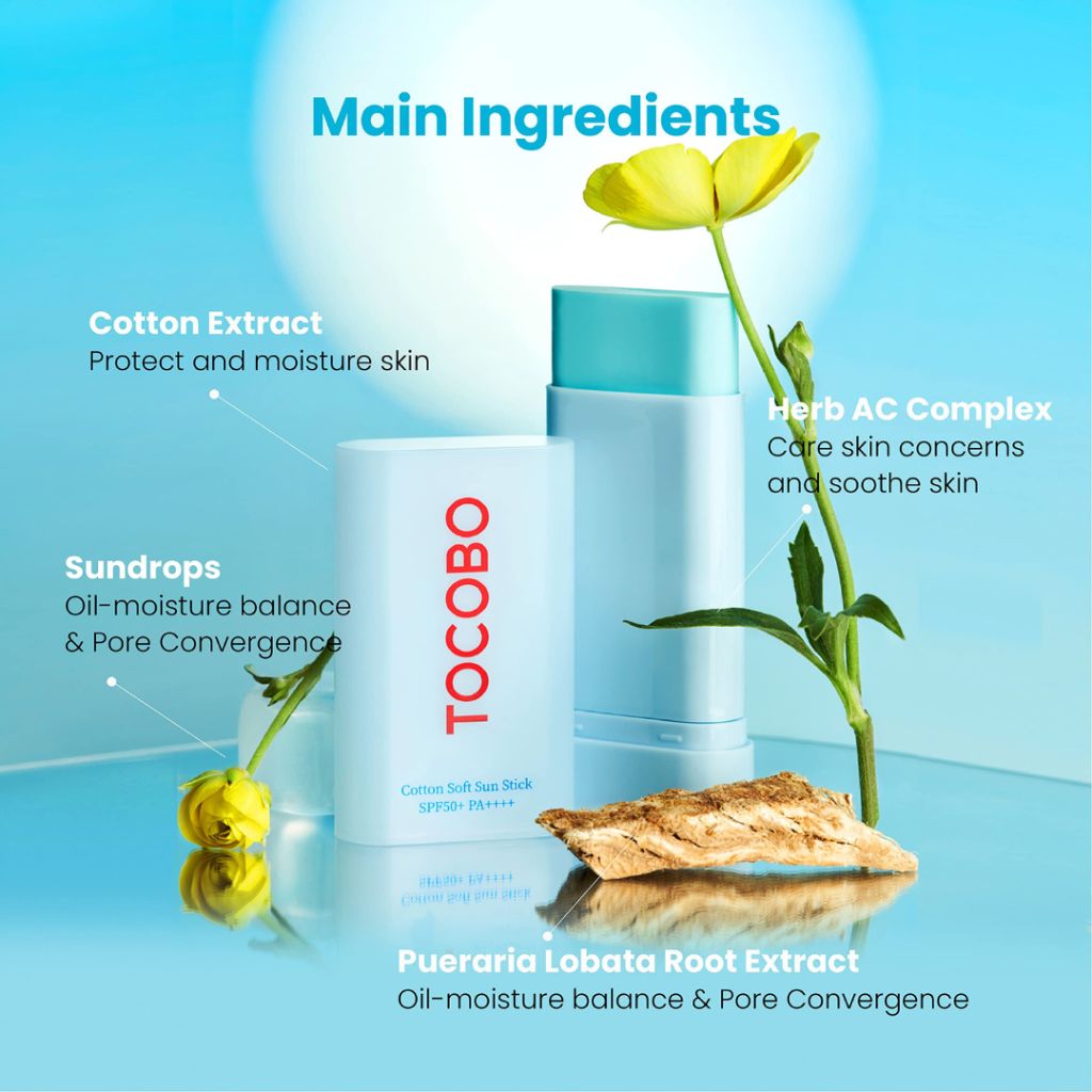 TOCOBO Cotton Soft Sun Stick SPF 50+ 19g