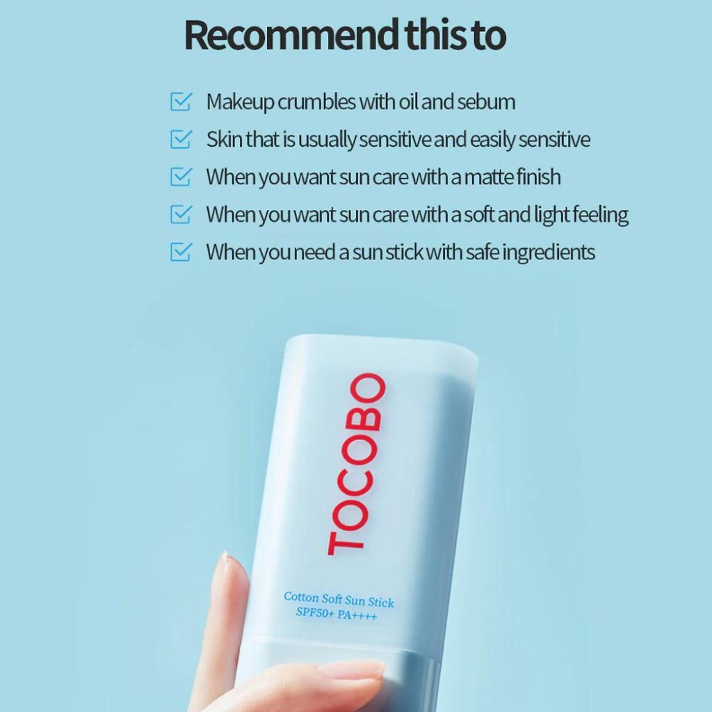 TOCOBO Cotton Soft Sun Stick SPF 50+ 19g