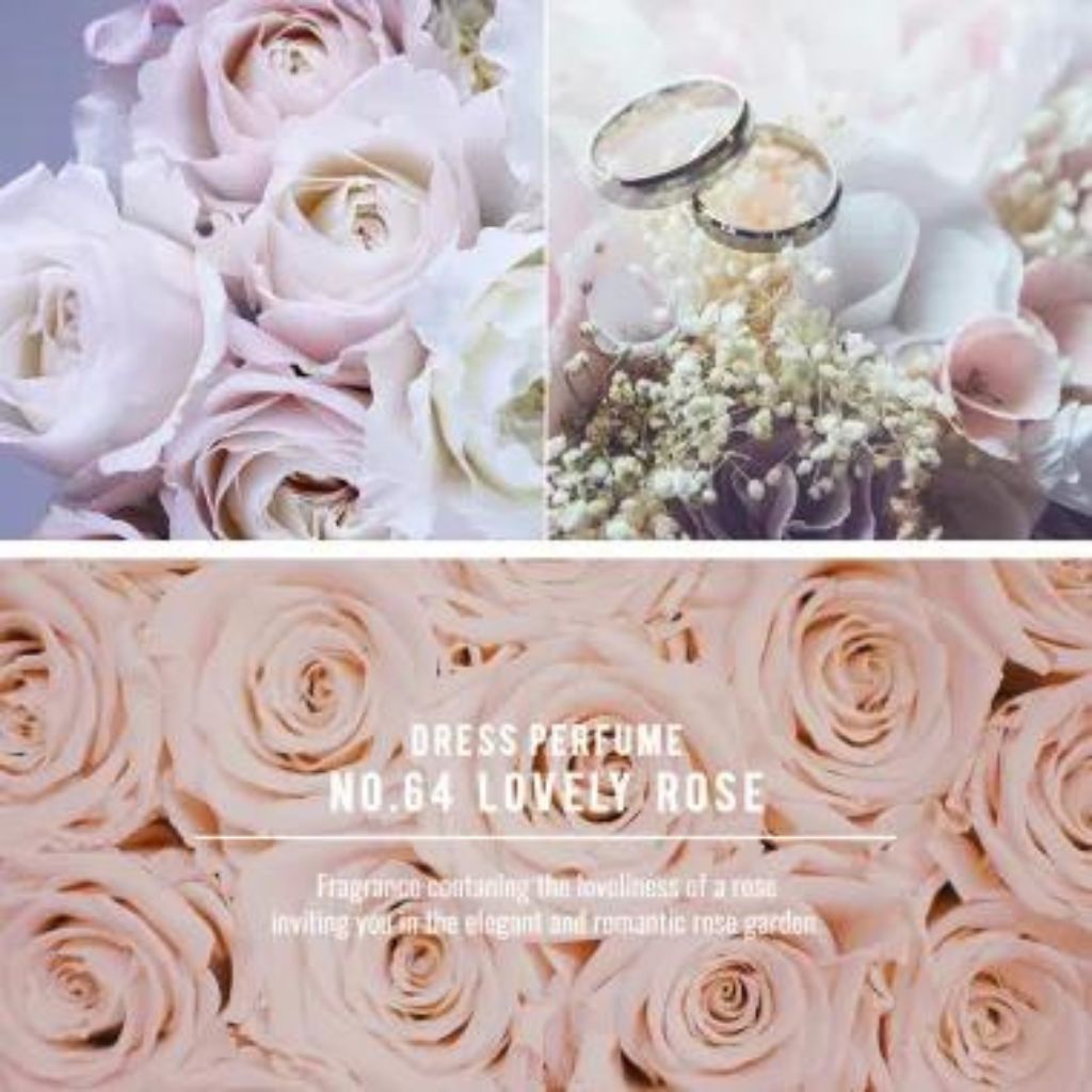 W.Dressroom No.64 Lovely Rose Dress & Living Clear Perfume 150ml