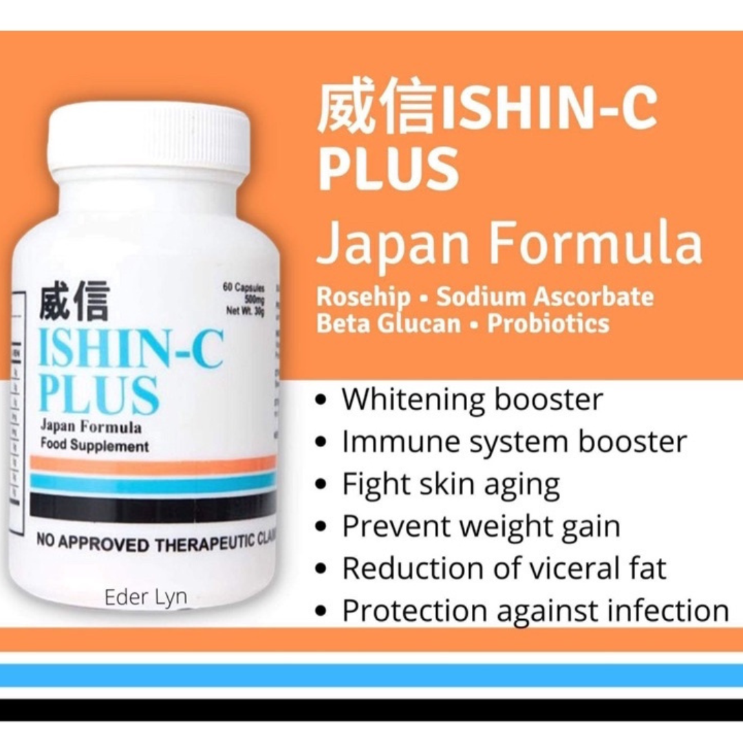 Ishin C-Plus Vitamin C and Fiber Supplement 500mg (60 capsules)