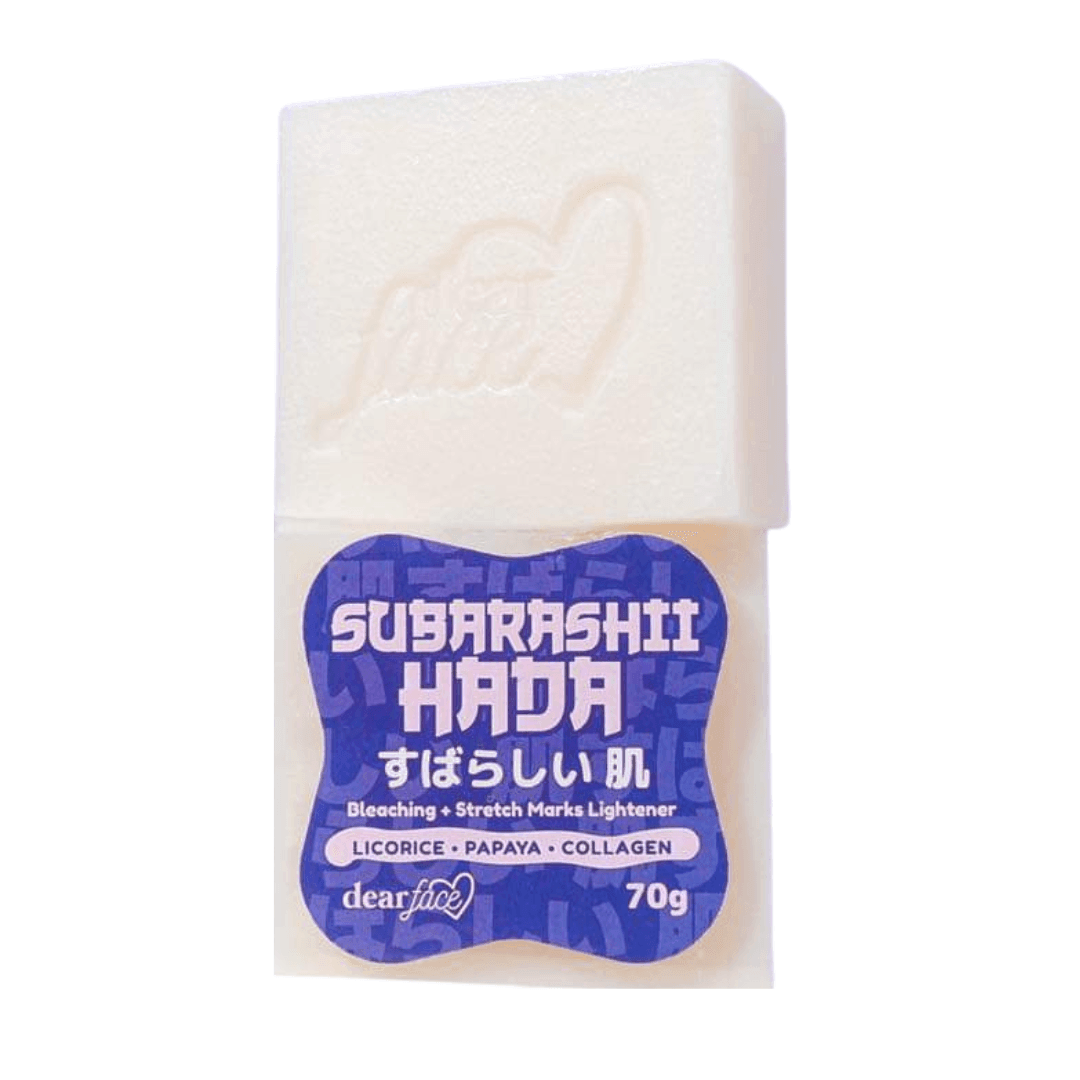 Dear Face Subarashii Hada Bleaching & Stretch Marks Lightener soap in United Arab Emirates- bluelily.me