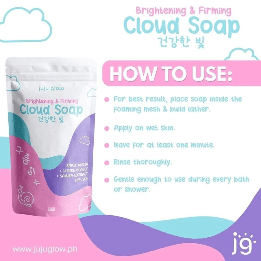 Juju Glow Brightening & Firming Cloud Soap (135g) - bluelily.me