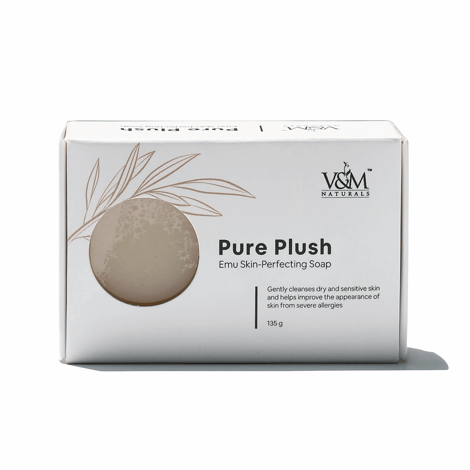 V&M Naturals Pure Plush (Emu Skin-Perfecting Soap) - bluelily.me
